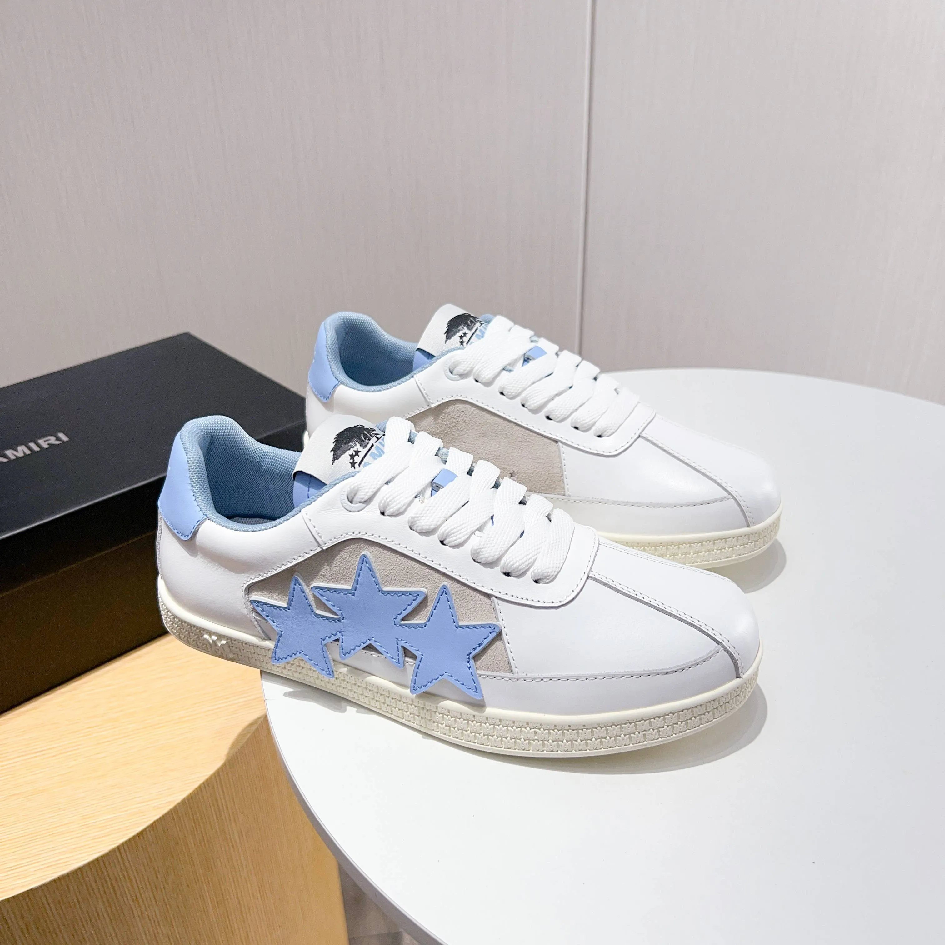 Men's shoes 💰420 [New style] 🌲🌲Balmain - New Amiri trendy shoes, low-top casual sports shoes, the same style as celebrities, made of selected pebbled cowhide and frosted cowhide, original outsole, comfortable on the feet, high-end workmanship, welcome to buy. Size: 39-45 (46 customized)